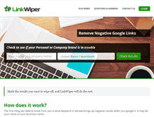 Tablet Screenshot of linkwiper.com